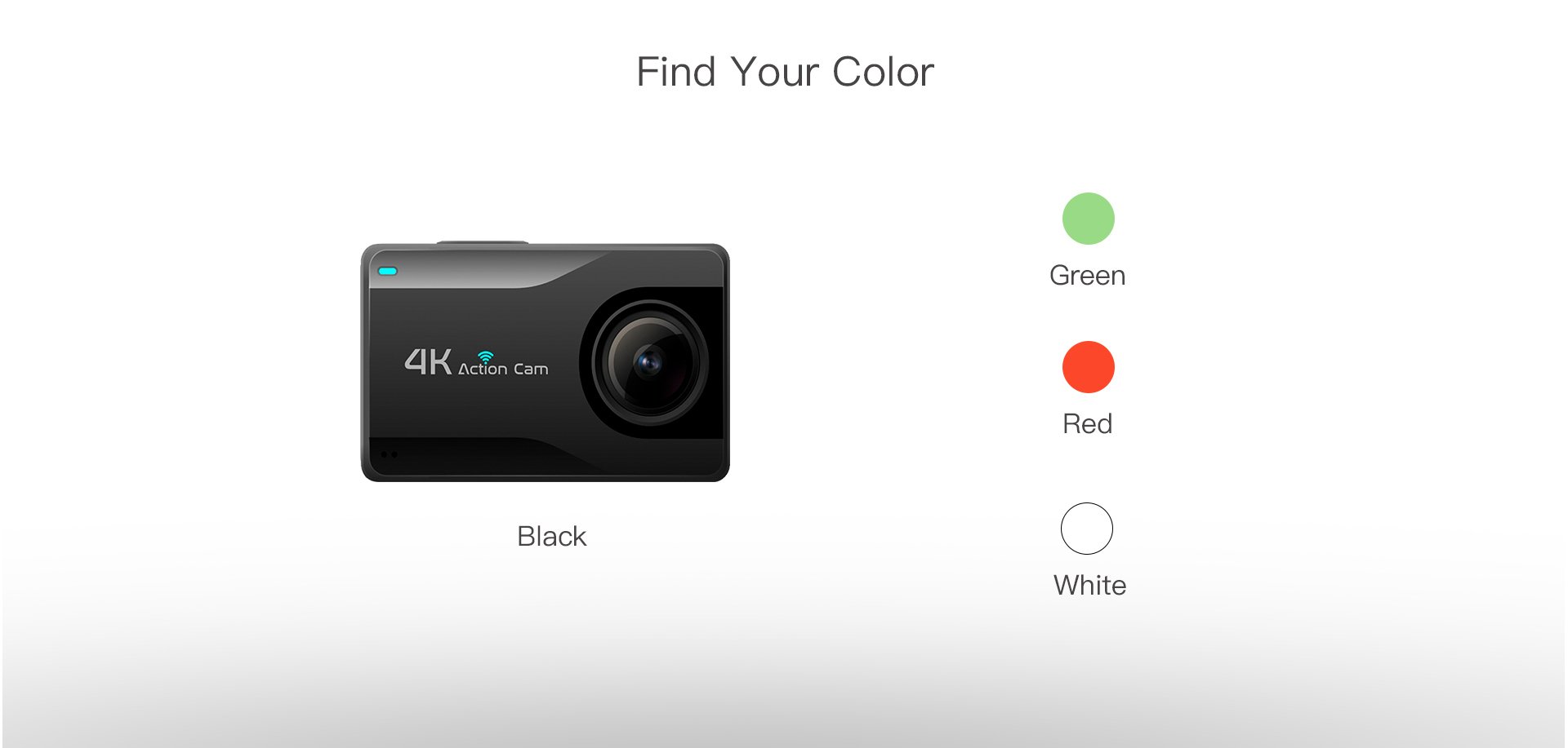 B1KS+ HiSilicon 4K Action Camera Four Color Options
