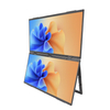 TC185D 18.5-inch dual screen portable display with dual FHD expansion screen, laptop secondary screen, programmer, editor, split screen, plastic 