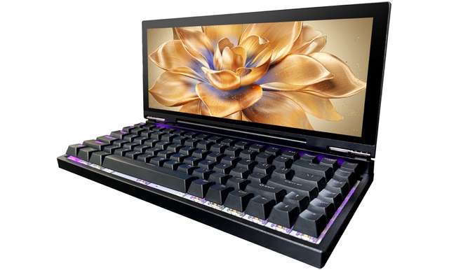 TC123M mechanical keyboard+touch screen 12.3-inch ultra wide screen portable display 84 key RGB mechanical keyboard dual Type-C interface universal for mobile phones and computers