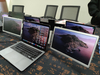 TR12B Dual Screen one-cable Portable Monitor 